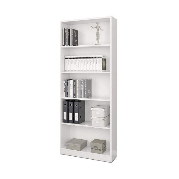 forés fores libreria estil a 5 ripiani bianco opaco 80 x 201 x 28 cm. 005626a