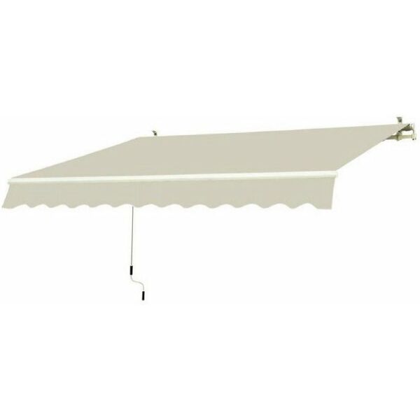 garden friend tenda da sole barra quadra 250 x 200 beige unito t1372011/f