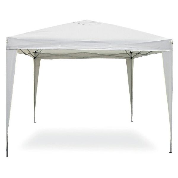 garden friend gazebo pop up pieghevole 3 x 3 mt. copertura in poliestere bianco con sacca g1526004