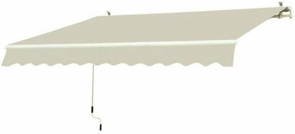 garden friend tenda da sole barra quadra 250 x 200 beige unito t1372011/f