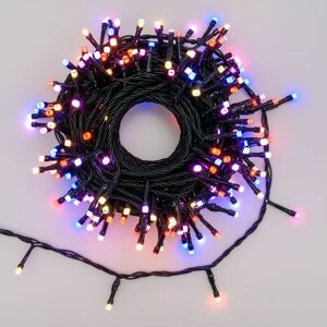 Lotti CATENA WONDER 16 MT. 200 LED SUPERBRIGHT 5 MM. 8 COLORI 48 EFFETTI 6 GIOCHI DI LUCE CON CONTROLLER E TELECOMANDO 63754