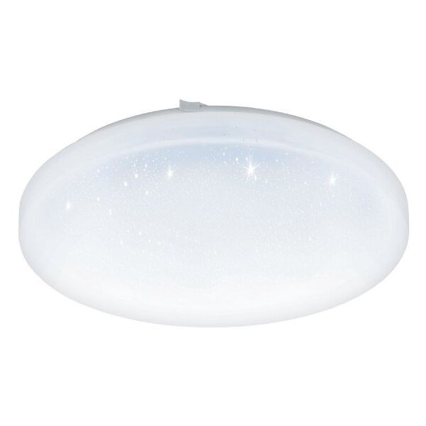 eglo frania-s plafoniera a led dn. 33 cm. effetto cristallo luce bianca 97878