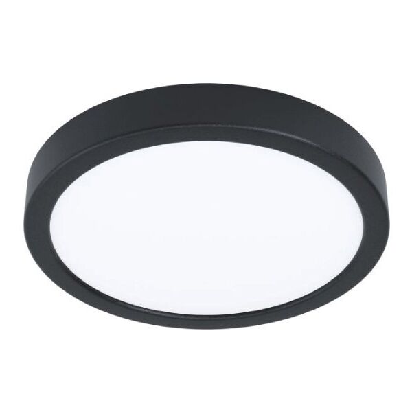 eglo fueva 5 plafoniera led in metallo nero 11w dn. 210 mm. 4000k 2100lm 99234