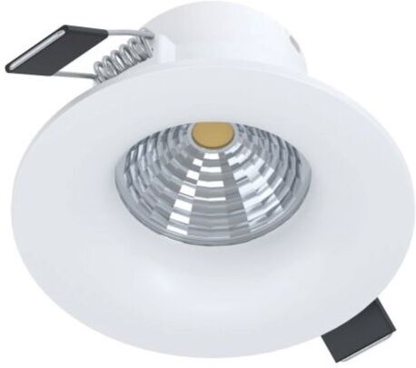 eglo saliceto lampada led da incasso in alluminio bianco 6w dn. 88 mm. 4000k 450lm 98245