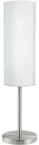 Eglo TROY 3 LAMPADA ABAT-JOUR DA TAVOLO E27 1 LUCE 100W VETRO BIANCO 85981