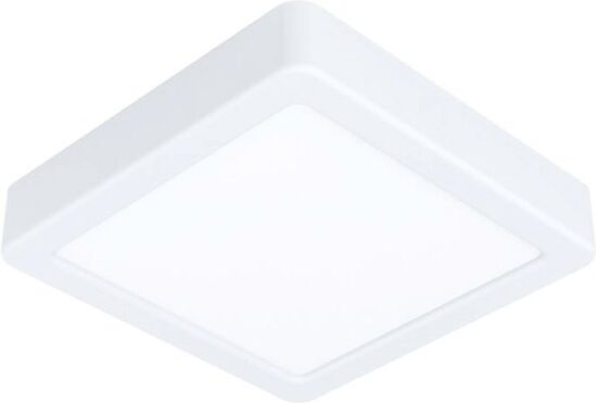 Eglo FUEVA 5 PLAFONIERA LED QUADRATA IN METALLO BIANCO 16X16 CM. 11W 3000K 1350LM 99236