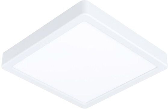 Eglo FUEVA 5 PLAFONIERA LED QUADRATA IN METALLO BIANCO 21X21 CM. 17W 3000K 2000LM 99237