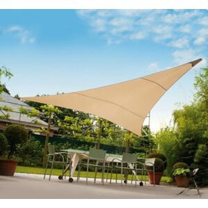 Verdelook TENDA DA SOLE A VELA TRIANGOLARE 3 X 3 X 3 MT. COLORE ECRU' CON BORSA 824/1