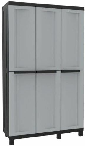 Terry ARMADIO TWIST BLACK 3 ANTE ALTO 102X39X170 CM. GRIGIO/NERO