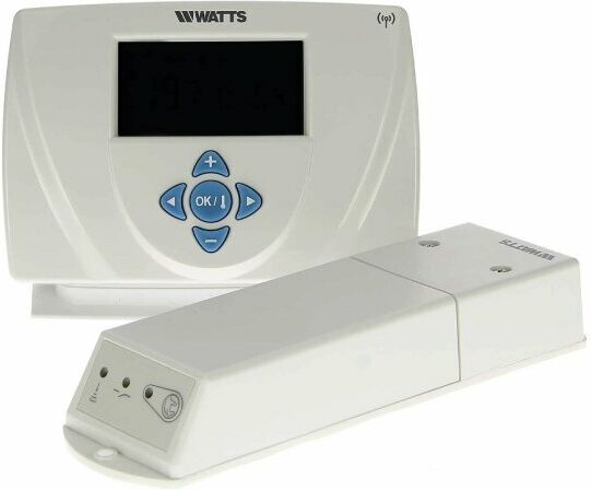 watts cronotermostato ambiente elettronico digitale milux 2 rf weekly p06585