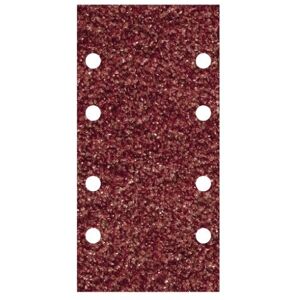 Wolfcraft 10 STRISCE ABRASIVE IN VELCRO PER LEGNO E METALLO 93 X 185 MM. GRANA 40 GR. 1766000