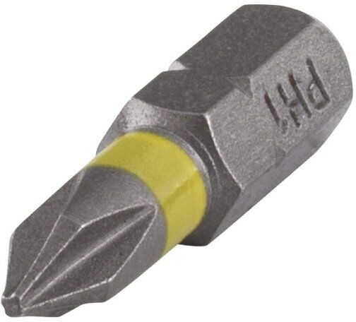 wolfcraft n.3 inserti solid a croce 25 mm. per viti con impronta a croce phillips ph 1 1330000