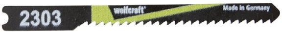 wolfcraft 2 lame per seghetti alternativi hcs taglio curvo 50 mm. attacco a u 2303000