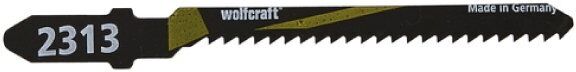 wolfcraft 2 lame per seghetti alternativi hcs taglio curvo 50 mm. attacco a t 2313000