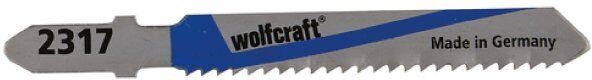 wolfcraft 2 lame per seghetti alternativi hss lamiera di acciaio 50 mm. attacco a t 2317000