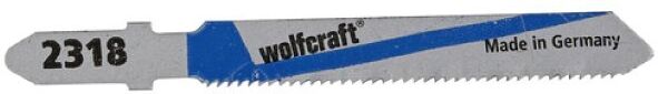 wolfcraft 2 lame per seghetti alternativi hss lamiera e metallo non ferroso 50 mm. attacco a t 2318000