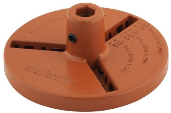 wolfcraft piatto di attacco dn. 90 mm. per inserti per seghe a tazza 3472000