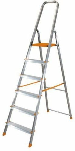 Facal EURODOMUS NORMAL SCALA DOMESTICA IN ALLUMINIO 6 GRADINI PORTATA 150 KG. 188 CM. Facal EURODOMUS NORMAL SCALA DOMESTICA IN ALLUMINIO 6 GRADINI PORTATA 150 KG. 188 CM.