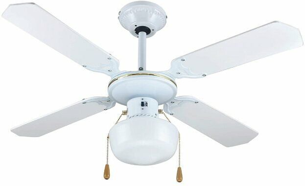 Zephir VENTILATORE DECORATIVO DA SOFFITTO CON LUCE 4 PALE ZFS9107B Ø105 BIANCO Zephir VENTILATORE DECORATIVO DA SOFFITTO CON LUCE 4 PALE ZFS9107B Ø105 BIANCO