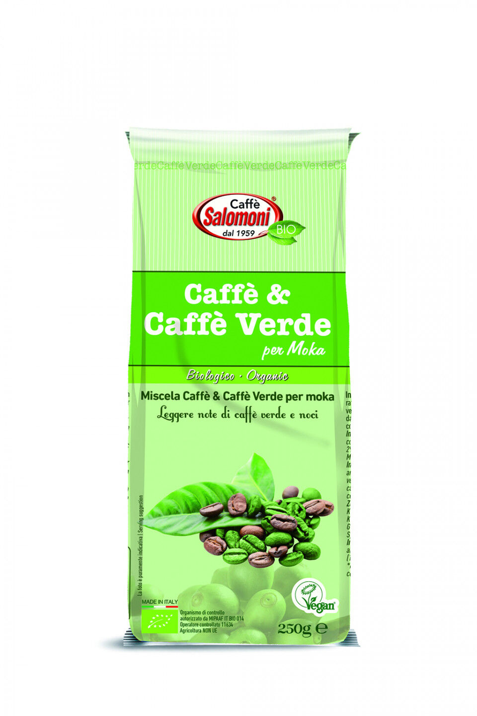 SALOMONI Caffè & Caffè Verde Biologico 250g