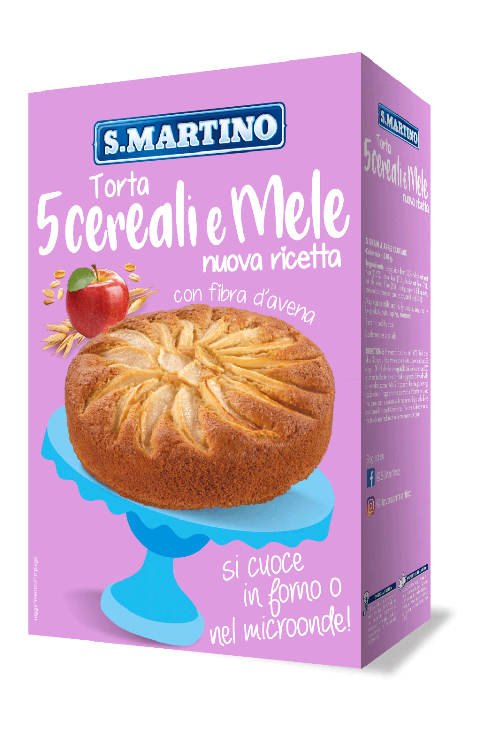 S.MARTINO Torta 5 Cereali e Mele 310g