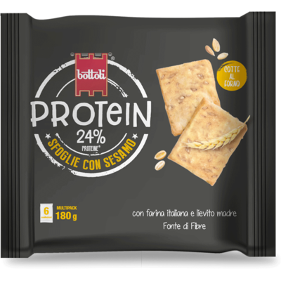 BOTTOLI Sfoglie proteiche con sesamo 180g BOTTOLI Sfoglie proteiche con sesamo 180g