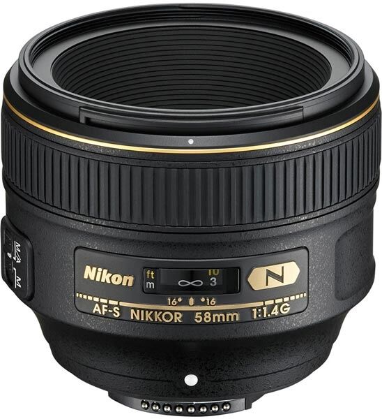 Nikon AF-S NIKKOR 58 mm f/1.4G- Garanzia Ufficiale Italia