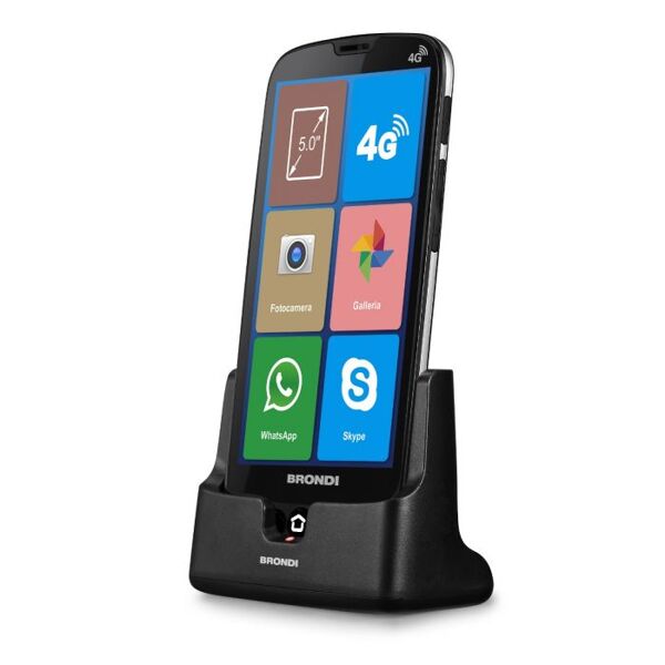 brondi amico smartphone xs 12,7 cm (5) doppia sim android 10.0 4g usb tipo-c 1 gb 8 gb 2200 mah nero
