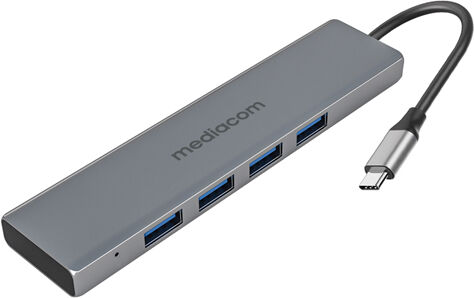 Mediacom HUB 4 PORTE USB-C / USB 3.0 MD-C301