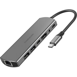 Mediacom ADATTATORE USB-C / HDMI + RJ45 + 2 USB-C + 2 USB 3.0 MD-C314