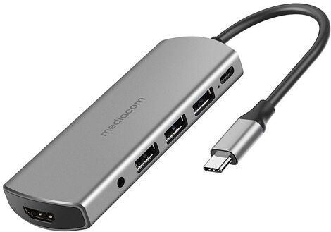 Mediacom ADATTATORE USB-C / HDMI + USB-C + 3 USB 3.0 MD-C309