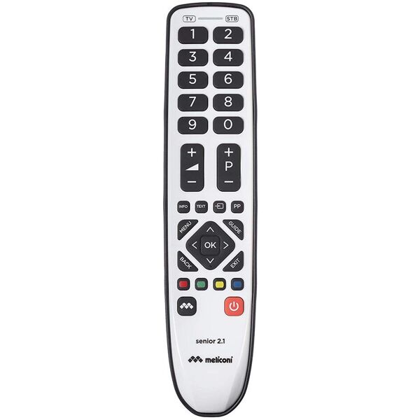 meliconi senior 2.1 telecomando ir wireless tv, sintonizzatore tv pulsanti