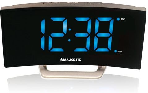 Majestic SVEGLIA DOPPIO ALLARME AC/DC DISPLAY CURVO 1,85&apos; SVE-234