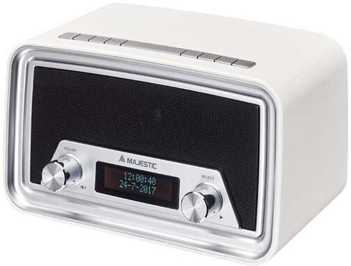 Majestic New DAB-842N Orologio Digitale Nero, Bianco Majestic New DAB-842N Orologio Digitale Nero, Bianco