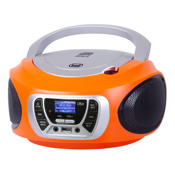 trevi radioregistratore dab c/cd mp3 cmp510dab orange usb