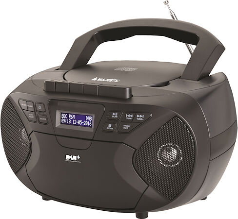 majestic radioregistratore dab c/cd aux black ah2430