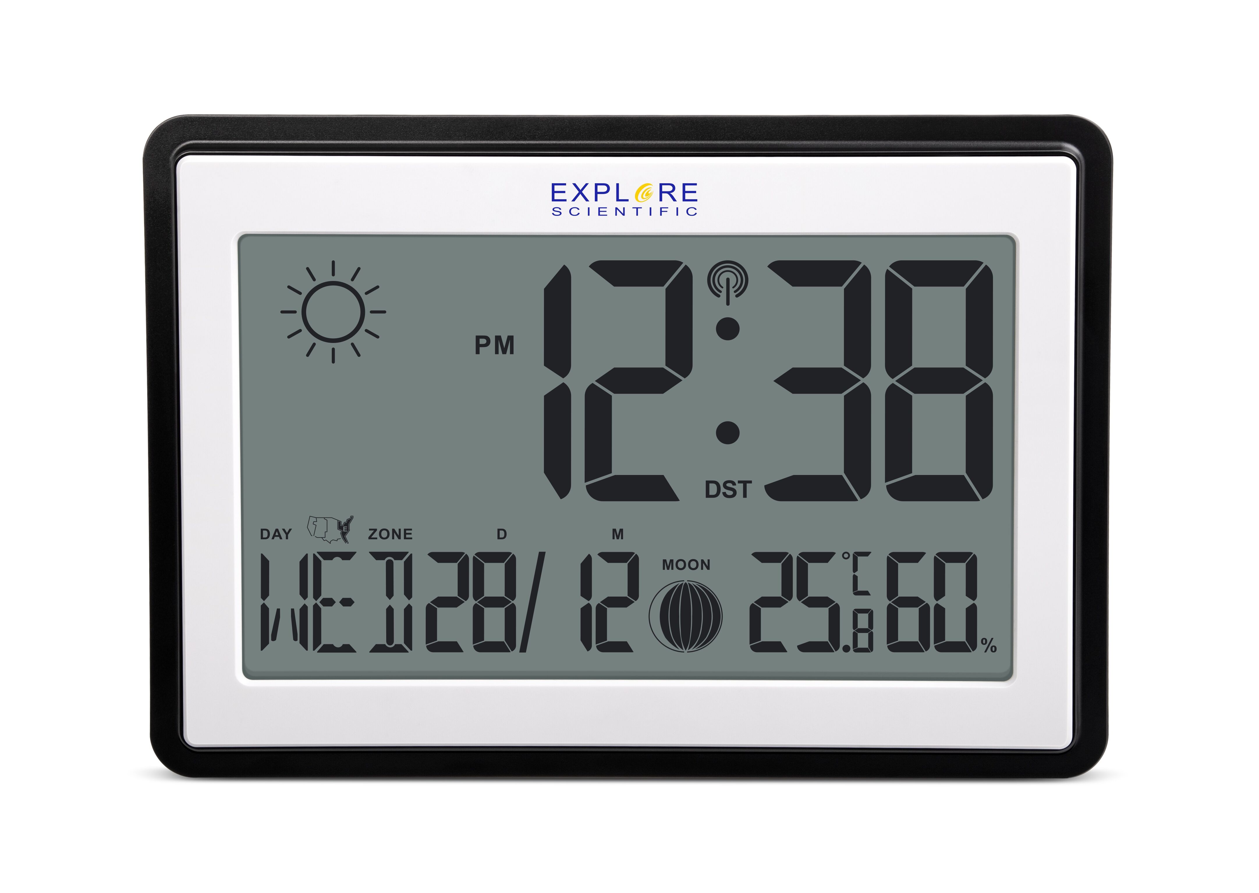 EXPLORE SCIENTIFIC RDC8002 stazione meteorologica digitale Nero, Bianco LCD Batteria