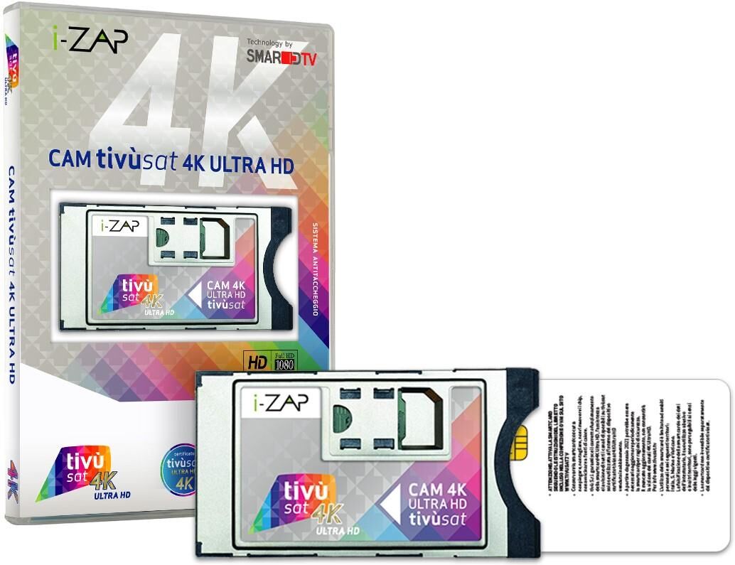 ADB i-ZAP CAM TIVUSAT 4K Modulo di accesso condizionato (CAM) 4K Ultra HD ADB i-ZAP CAM TIVUSAT 4K Modulo di accesso condizionato (CAM) 4K Ultra HD