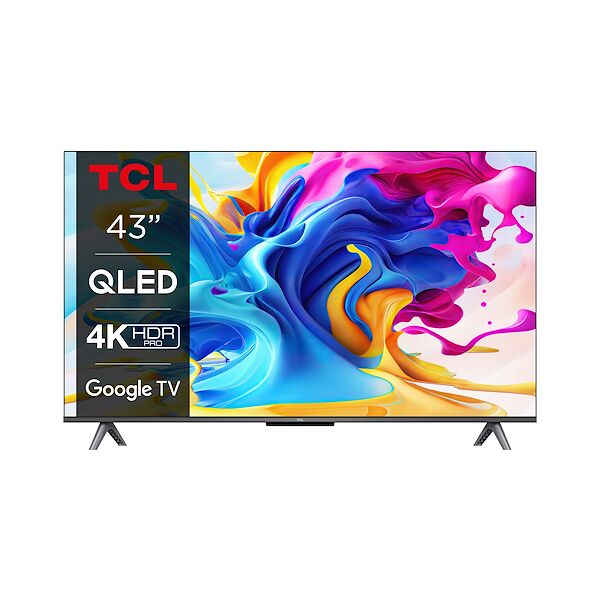 tcl google tv qled 43 4k hdr10+ 43c645