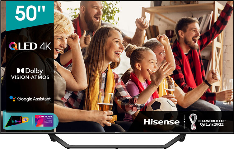 Hisense 50A72GQ TV 127 cm (50") 4K Ultra HD Smart TV Wi-Fi Nero, Grigio