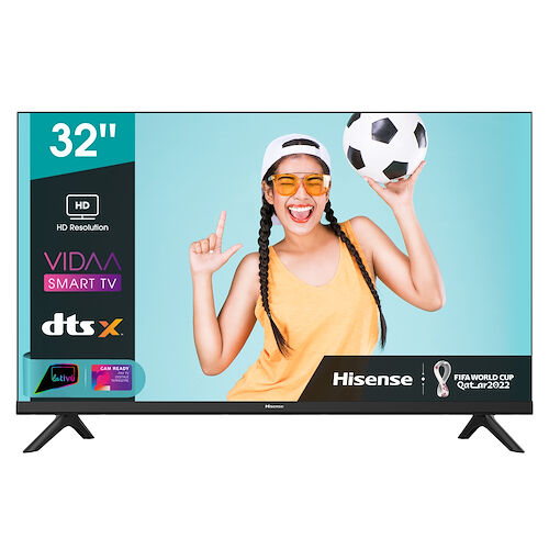 Hisense Smart TV 32" HD ready Display LED DVB-T2 32A4DG
