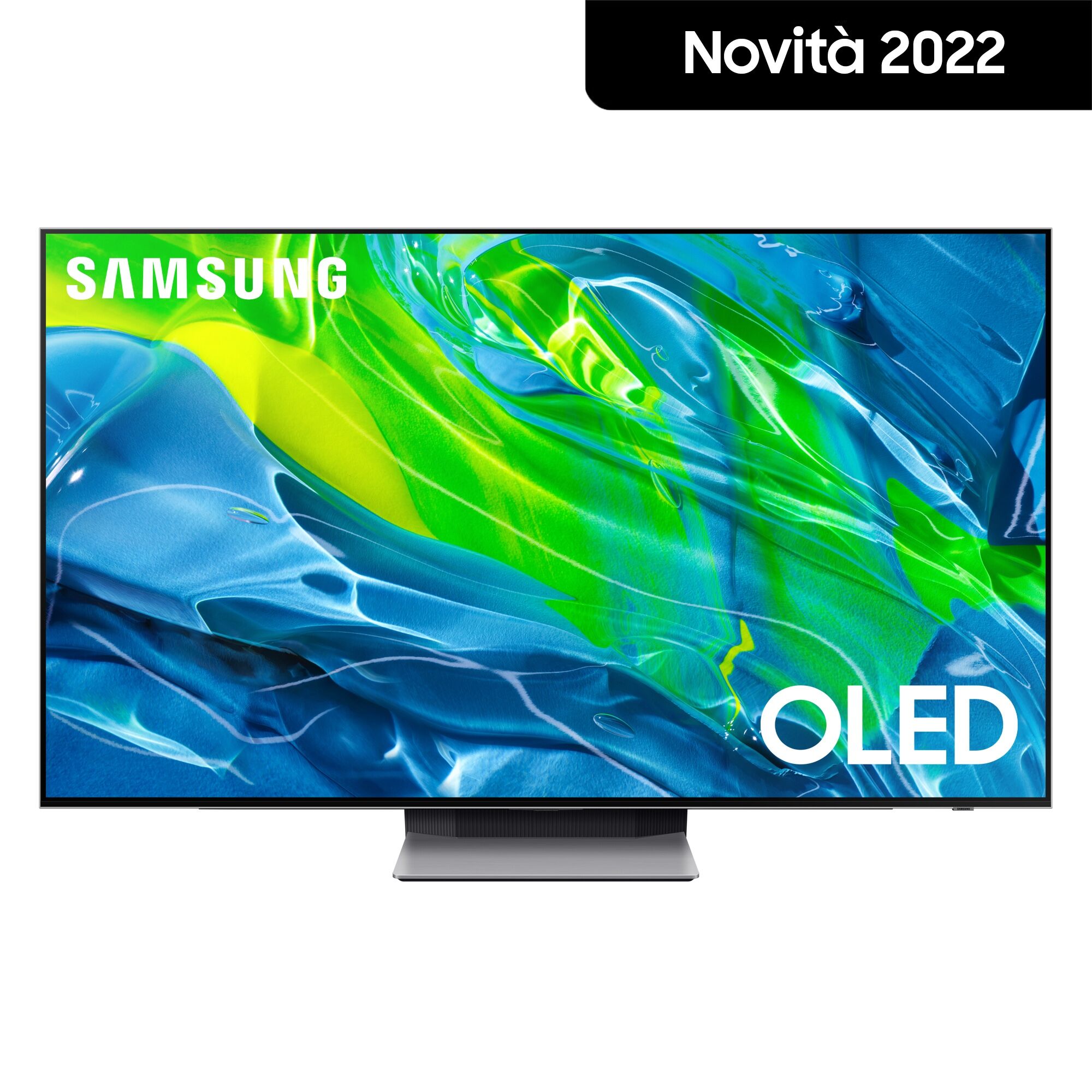 Samsung Series 9 TV OLED 4K 55” QE55S95B Smart TV Wi-Fi Eclipse Silver 2022, Processore Neural Quantum 4K, Ultra sottile T2 MAIN10 GARANZIA ITALIA