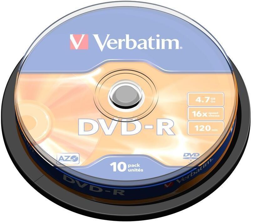 Verbatim DVD-R Matt Silver 4,7 GB 10 pezzo(i) Verbatim DVD-R Matt Silver 4,7 GB 10 pezzo(i)