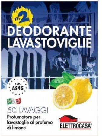 ELETTROCASA deodorante per lavastoviglie al limone AS 45 ELETTROCASA deodorante per lavastoviglie al limone AS 45