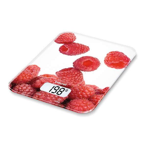 beurer bilancia cucina 1gr/5kg elettronica vetro ks19berry