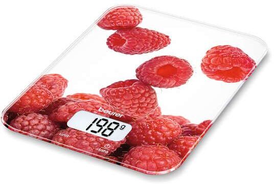 beurer bilancia cucina 1gr/5kg elettronica vetro ks19berry