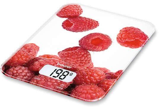 BEURER KS19 Berry Rosso, Bianco Rettangolo Bilancia da cucina elettronica