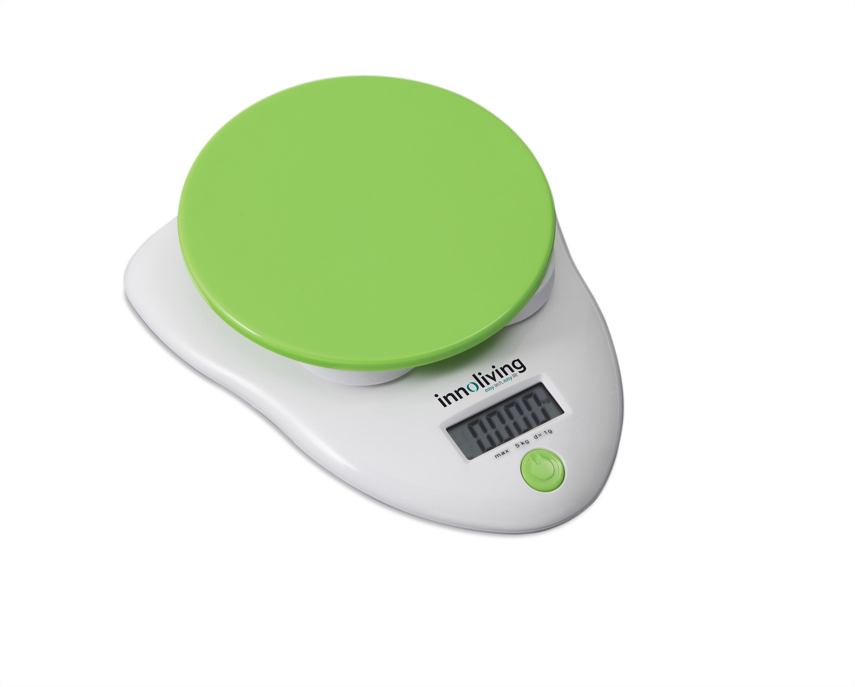 INNOLIVING Bilancia Digitale Cucina Verde INN126G INNOLIVING Bilancia Digitale Cucina Verde INN126G