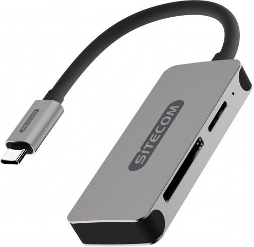 SiteCom MD-066 lettore di schede USB 3.2 Gen 1 (3.1 Gen 1) Type-C Nero, Grigio SiteCom MD-066 lettore di schede USB 3.2 Gen 1 (3.1 Gen 1) Type-C Nero, Grigio