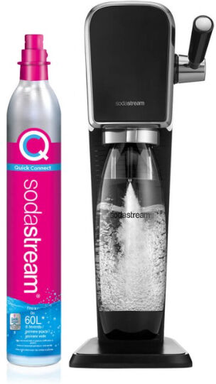 SODASTREAM SODA STREAM GASATORE ART NERO CILINDRO ROSA ARTBLACK